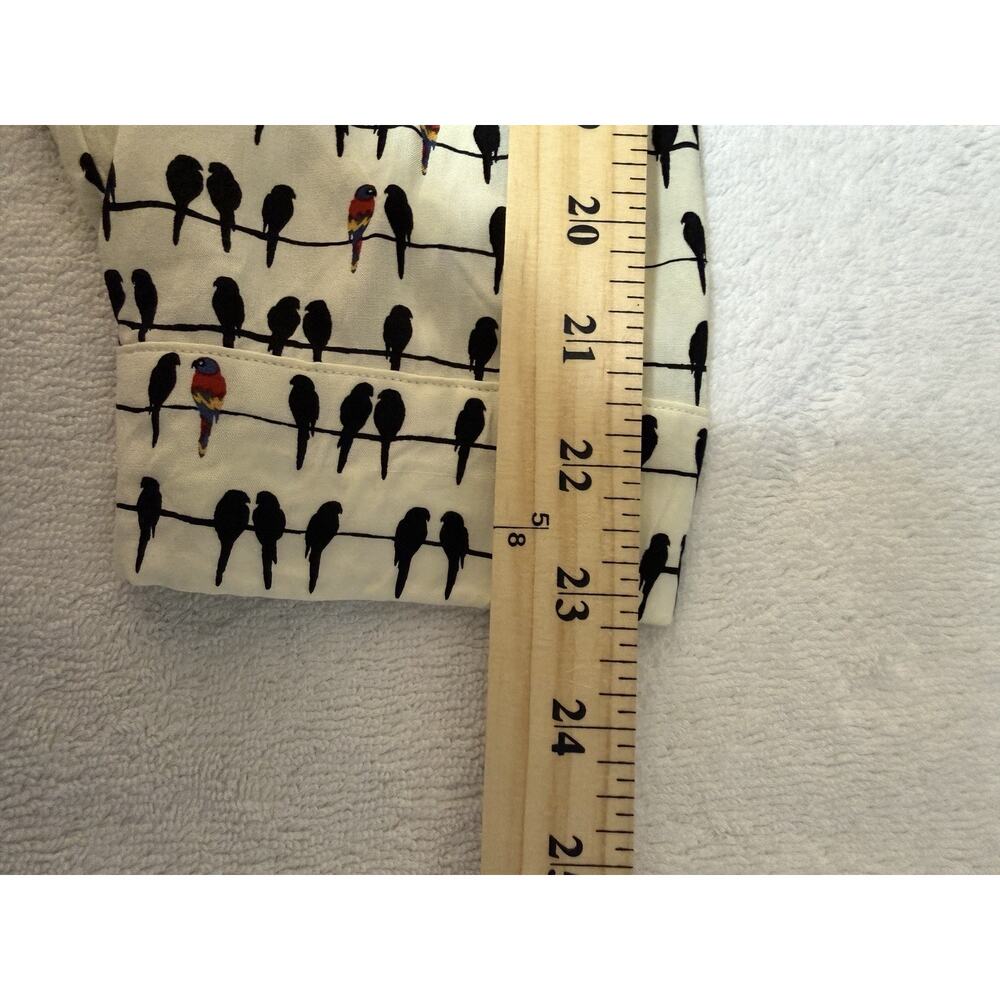Jane and Delancey Tunic Top Shirt Blouse Size 2X Bird on a Wire Roll Tab Sleeve - Picture 4 of 7